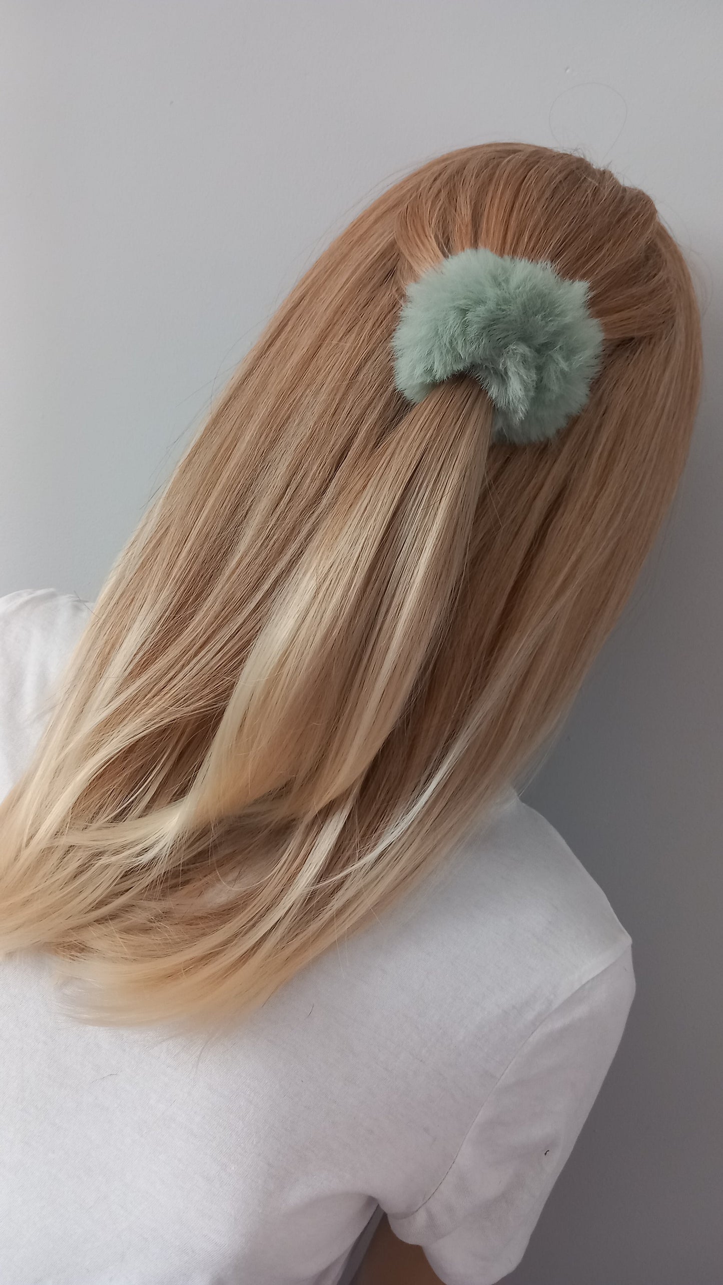 Christmas gift- faux fur hairband selection, pastels, 5 piece set