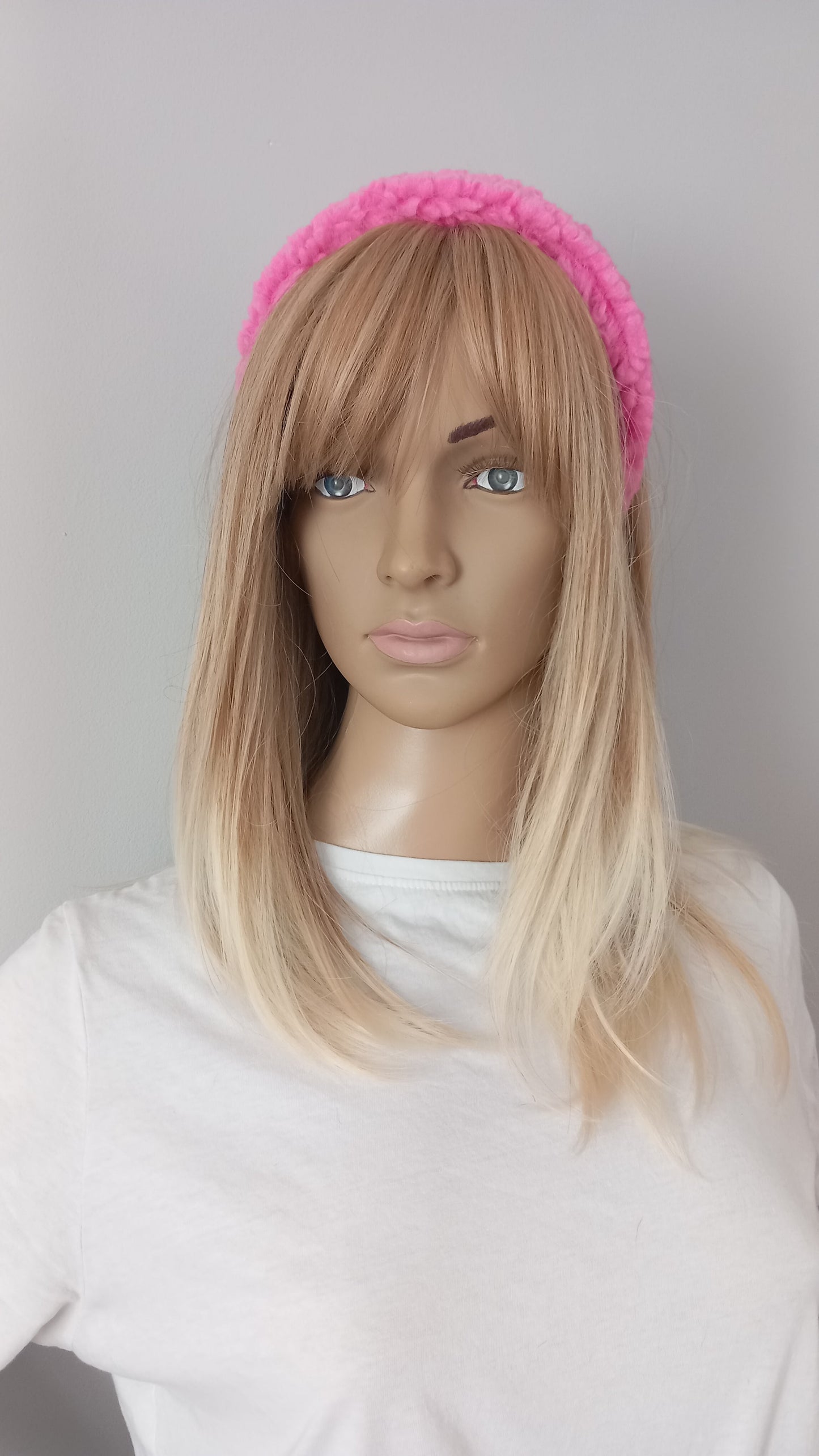 Teddy bear headband, hair accessory, pink, denim, dusky pink, yellow, teddy brown