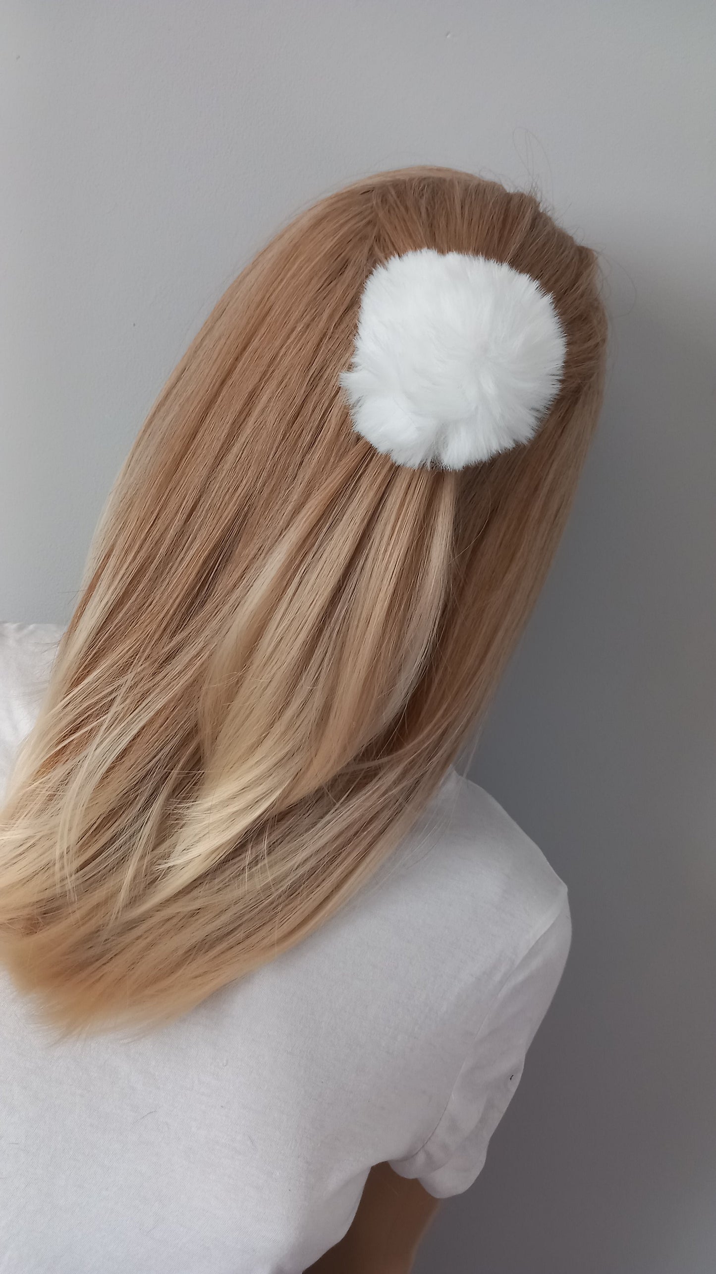 Christmas gift- faux fur hairband selection, 5pc selection, 4 rings and 1 pompom